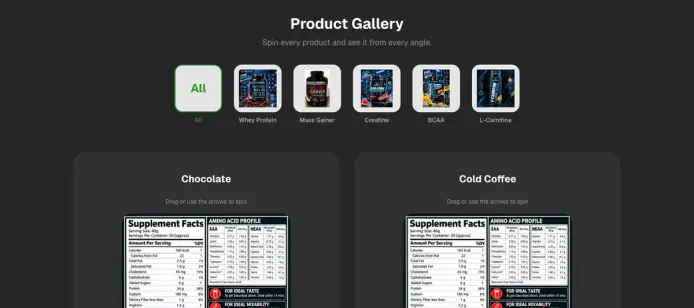 Muscle Genetics 360 Product Gallery