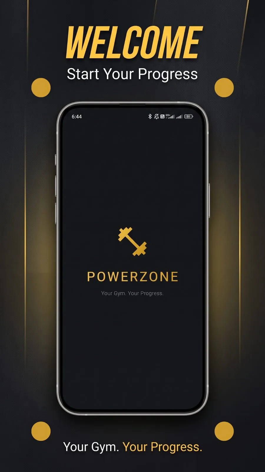 Powerzone Member App Welcome Screen